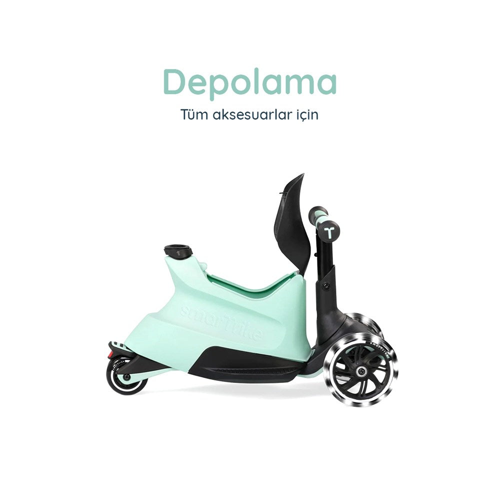 SmarTrike Xtend Büyüyebilen Ride On Scooter (12 Ay - 12 Yaş) - Soft Green