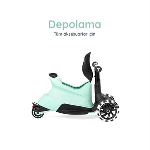 SmarTrike Xtend Büyüyebilen Ride On Scooter (12 Ay - 12 Yaş) - Soft Green