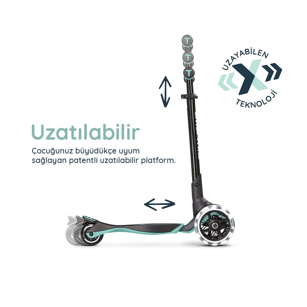 SmarTrike Xtend Büyüyebilen Ride On Scooter (12 Ay - 12 Yaş) - Soft Green