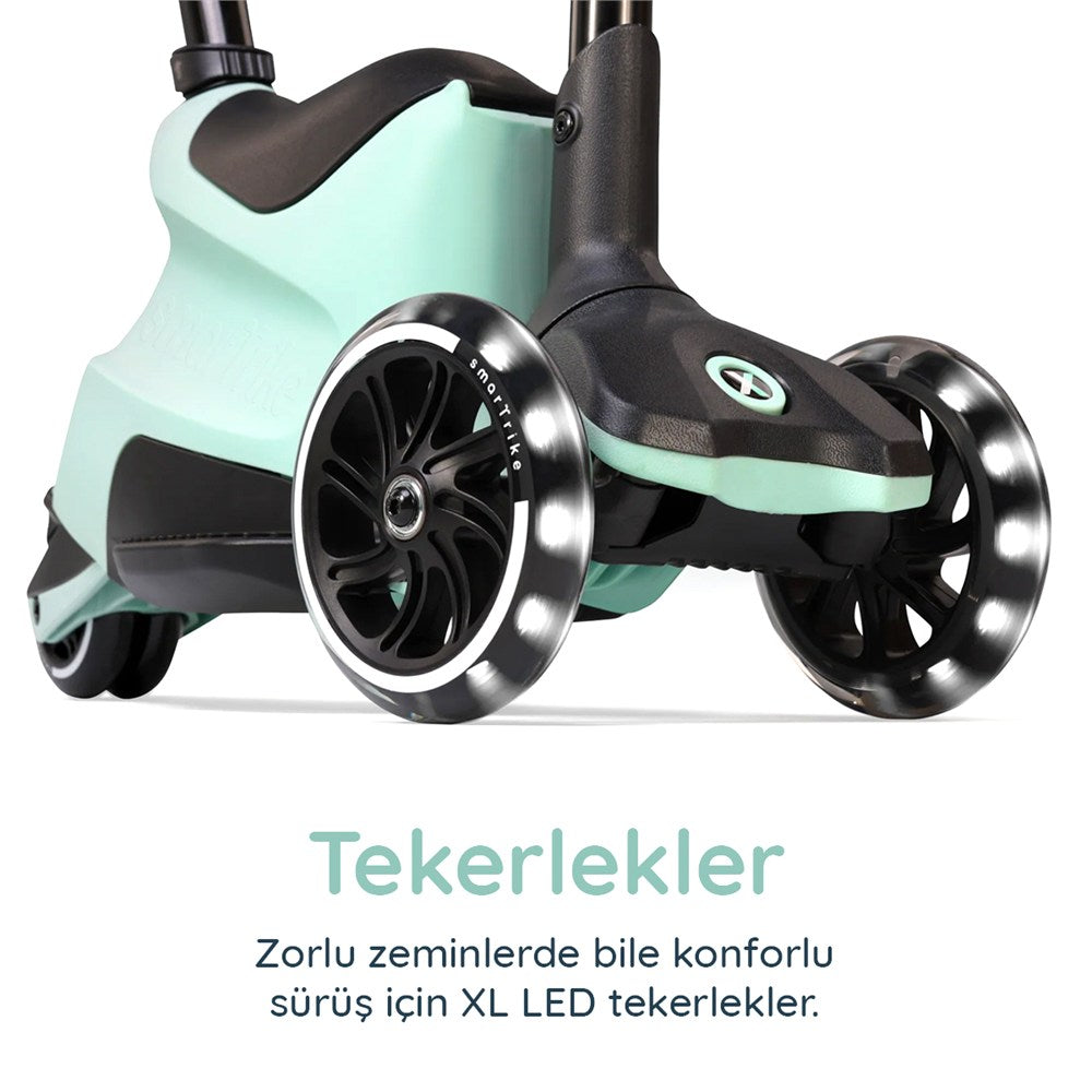 SmarTrike Xtend Büyüyebilen Ride On Scooter (12 Ay - 12 Yaş) - Soft Green