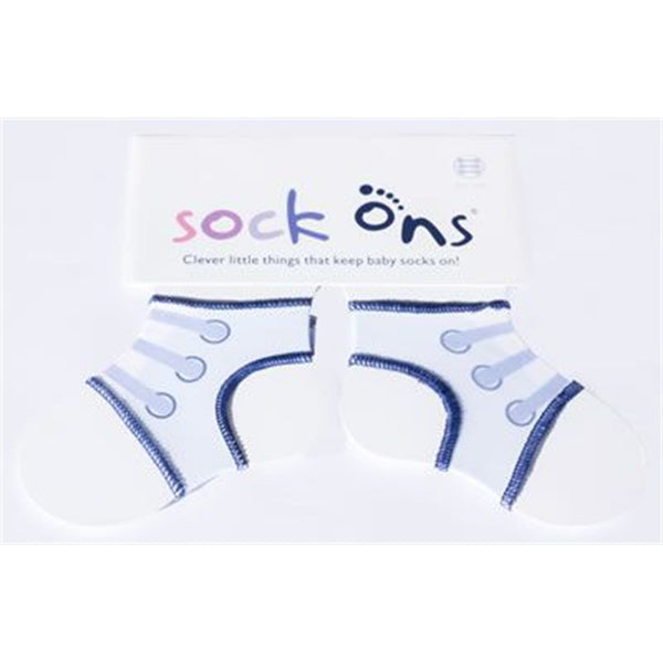 Sock Ons Bebek Çorap Tutucu Bağcıklı - Mavi