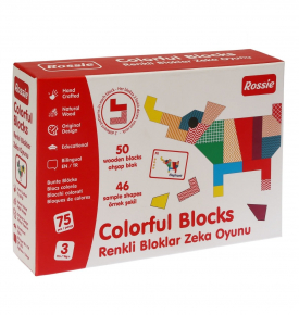 Rossie Ahşap Renkli Bloklar Zeka Oyunu