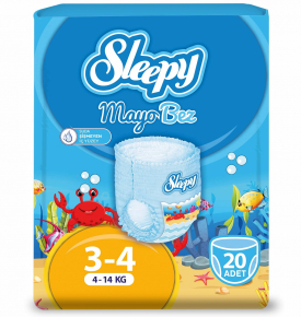 Sleepy Mayo Bez Maxı 3-4 Beden 20 Adet