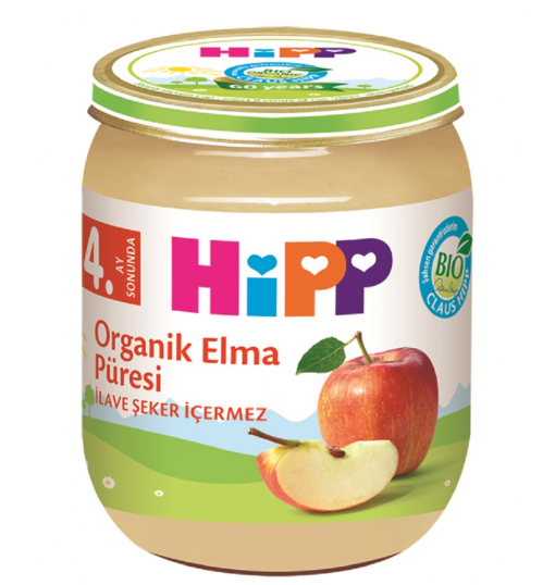 Hipp Kavanoz Mamaları Organik Elma Püresi 125 gr