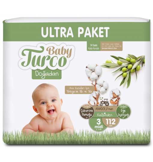 Baby Turco Doğadan Ultra Midi 3 Numara 112 Adet