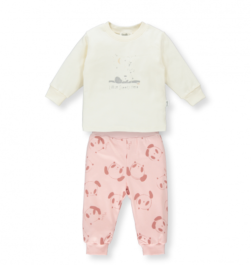 Bebetto Kız Bebek Patiksiz  Pijama Takımı 2Li Colorful Pyjamas
