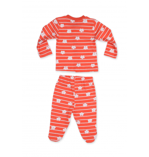 Luggi Baby Kız Bebek Sevimli Tilki Patikli Pijama Takımı