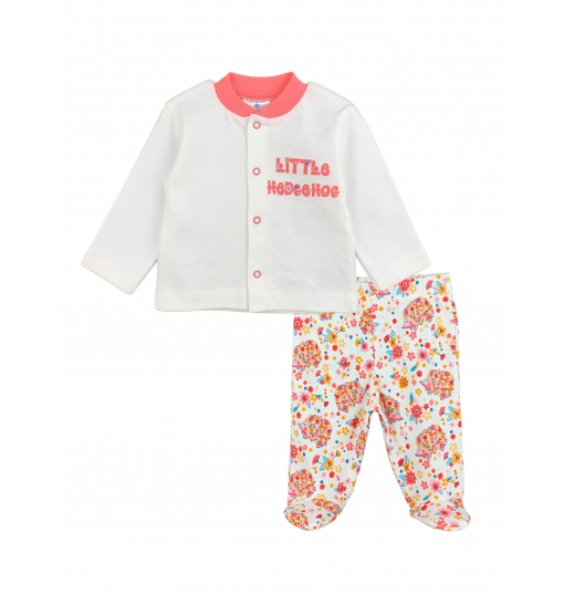 Luggi Baby Kız Bebek Kirpi Patikli Pijama Takım