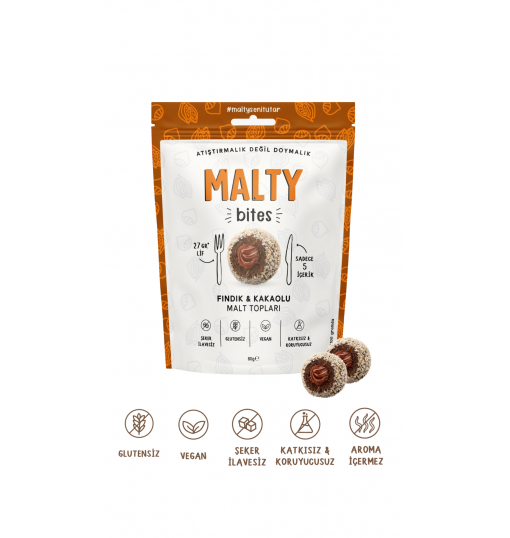 Malty Fındık  Kakaolu Malt Topları