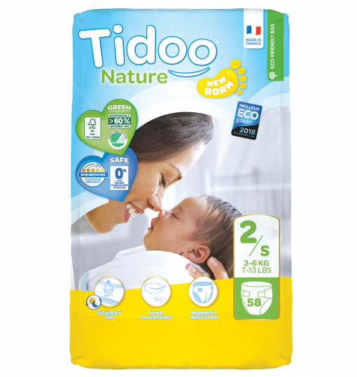 Tidoo Hipoalerjenik-Ekolojik Bebek Bezi 2 Numara Jumbo Mini 3-6 kg