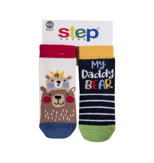 Step Erkek Bebek 2Li My Daddy Bear Çorap