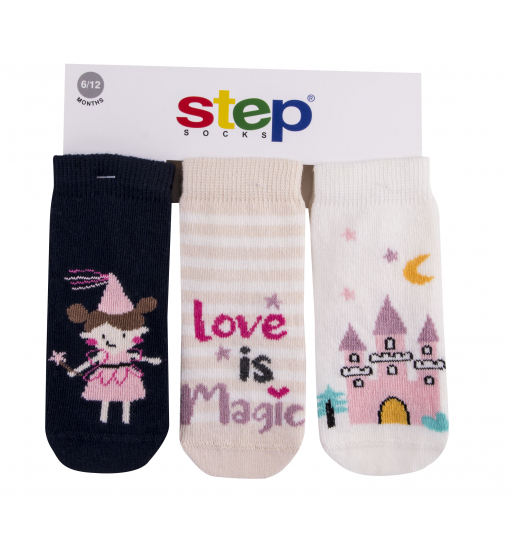 Step Kız Bebek 3Lü Faıry Çorap