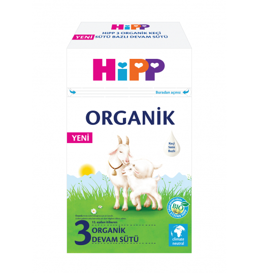 HiPP 3 Organik Keçi Sütü Bazlı Devam Sütü 400 Gr