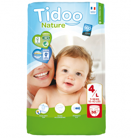 Tidoo Hipoalerjenik-Ekolojik Bebek Bezi 4 Numara Jumbo Maxi 7-18 kg