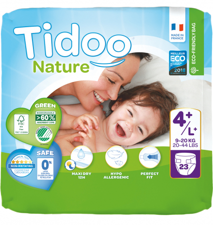 Tidoo Hipoalerjenik-Ekolojik Bebek Bezi 4+ Numara Maxi Single 9-20 kg