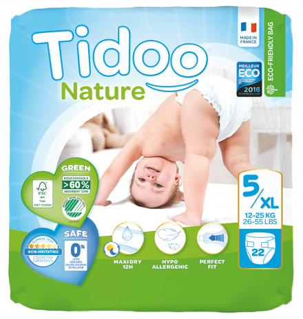 Tidoo Hipoalerjenik-Ekolojik Bebek Bezi 5 Numara Junior Single 12-25 kg
