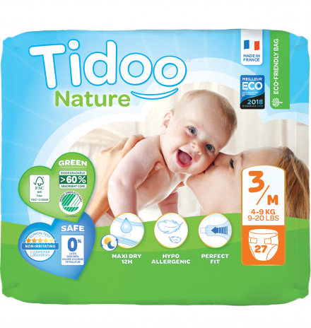 Tidoo Hipoalerjenik-Ekolojik Bebek Bezi 3 Numara Jumbo Midi 4-9 kg