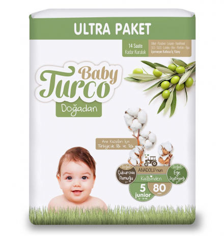 Baby Turco Doğadan Ultra Junıor 5 Numara 80 Adet